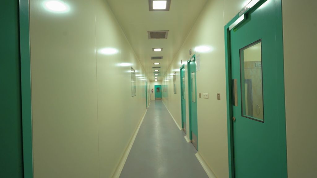 Plant corridor inside Sarvear facility