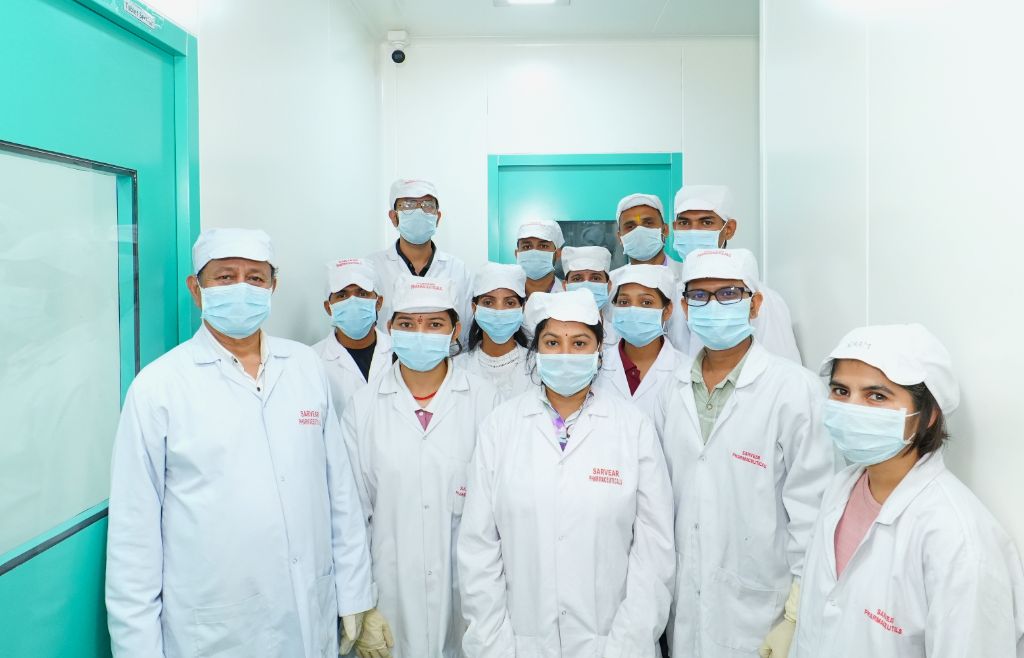 Lab professionals team portrait